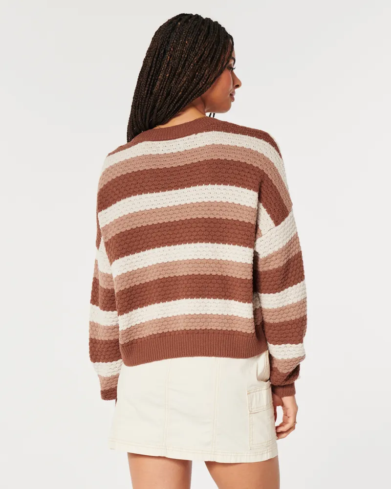 Best Deals for Green Hollister Striped Sweater