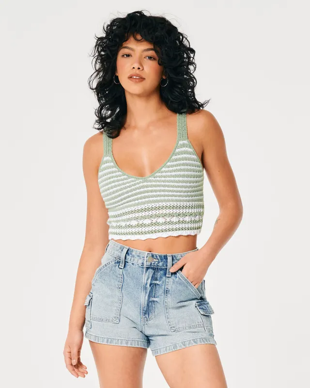 Hollister Crochet V-Neck Bralette