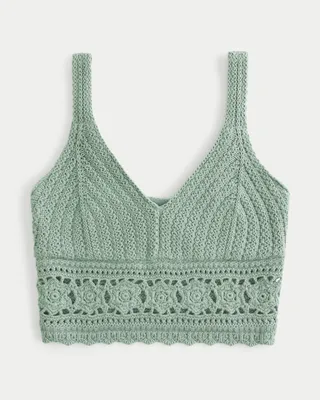 Crop Crochet Bralette