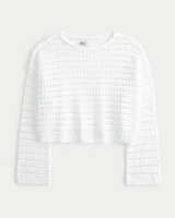 Easy Crochet-Style Crew Sweater