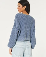 Easy Waffle Crew Sweater