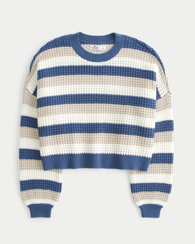 Hollister Easy Crochet Crew Sweater