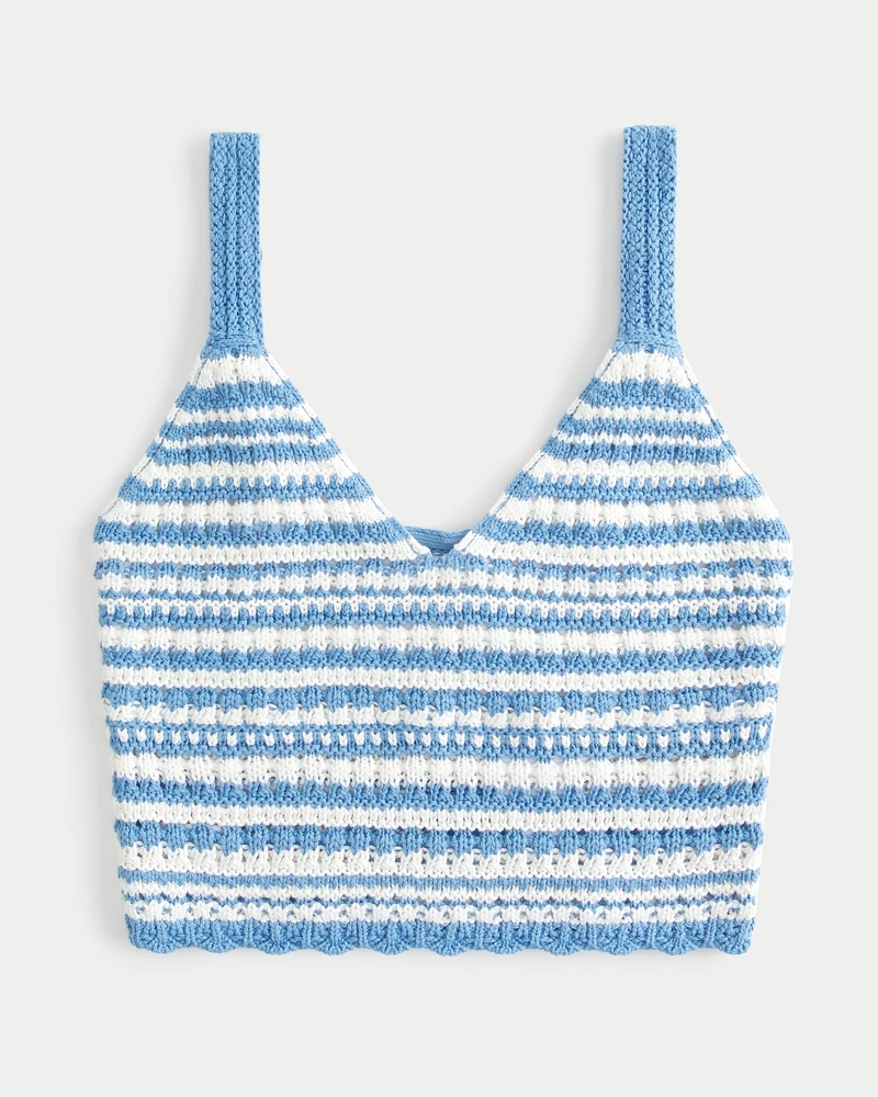 Crop Crochet-Style Bralette