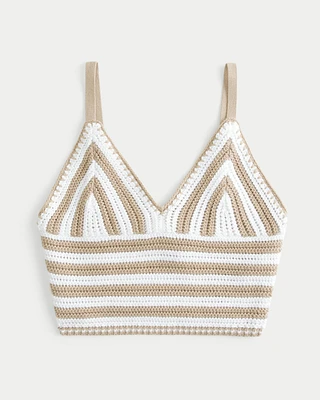 Crop Crochet-Style Bralette
