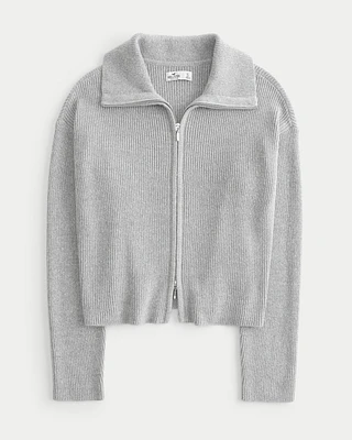 Easy Zip-Up Sweater