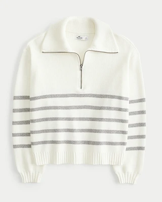 Oversized Half-Zip Sweater