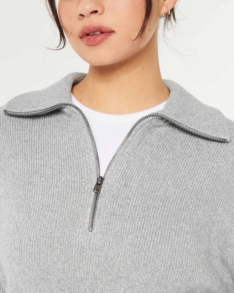 Oversized Half-Zip Sweater