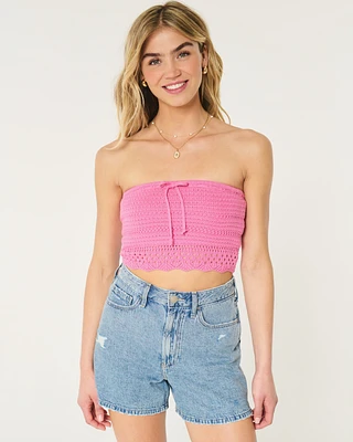 Crochet-Style Tube Top