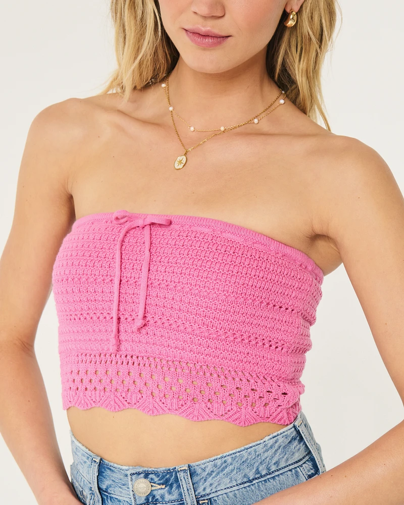 Crochet-Style Tube Top