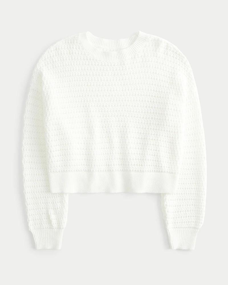 Easy Stitchy Crew Sweater