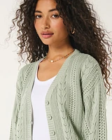 Easy Open-Stitch Cardigan