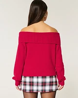 Hollister Comfy Cloud Off-the-Shoulder Sweater