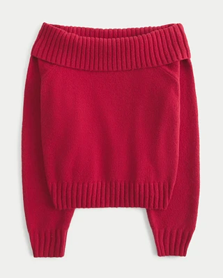 Hollister Comfy Cloud Off-the-Shoulder Sweater