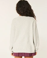 Hollister Comfy Cloud Rose Graphic Sweater