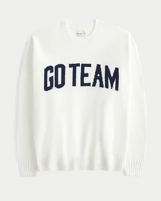 Hollister Comfy Cloud Oversized Go Team Graphic Sweater