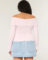 Off-the-Shoulder Sweater