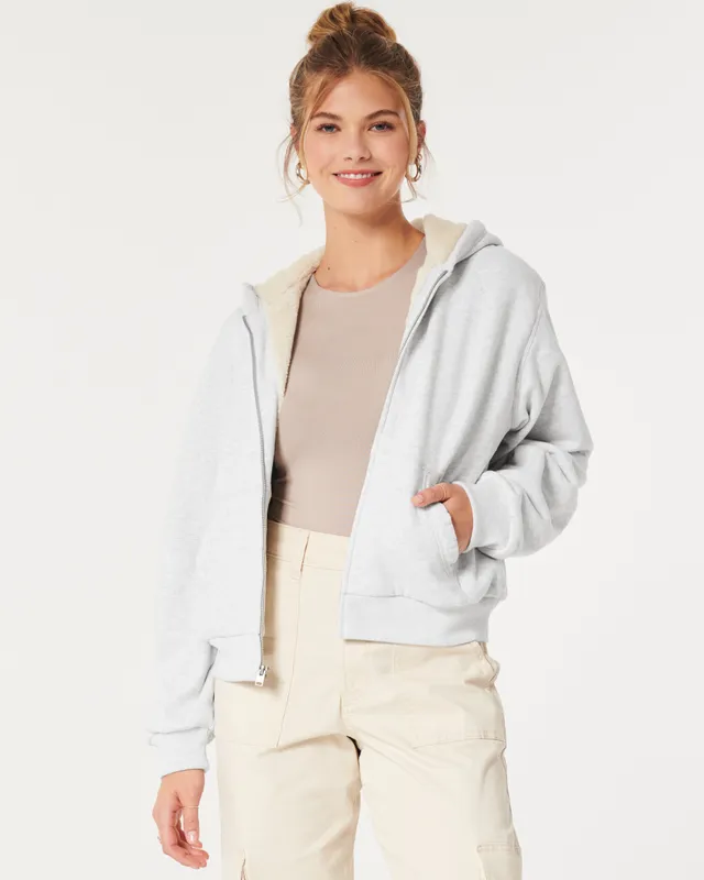 H&M Half-zip Teddy Hoodie