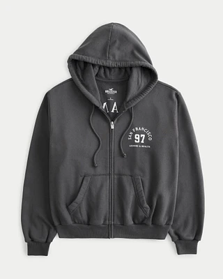 Easy San Francisco Graphic Zip-Up Hoodie