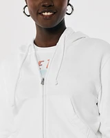 Hollister Feel Good Fleece Mini Zip-Up Hoodie