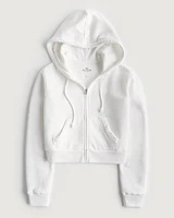 Hollister Feel Good Fleece Mini Zip-Up Hoodie