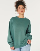 Oversized Crew Sweatshirt