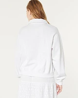 Easy Half-Zip Lake Como Italy Graphic Sweatshirt