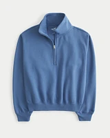 Hollister Feel Good Fleece Easy Half-Zip Sweatshirt