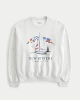 Easy New Riviera Croatia Graphic Crew Sweatshirt