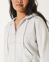 Hollister Feel Good Fleece Mini Zip-Up Hoodie