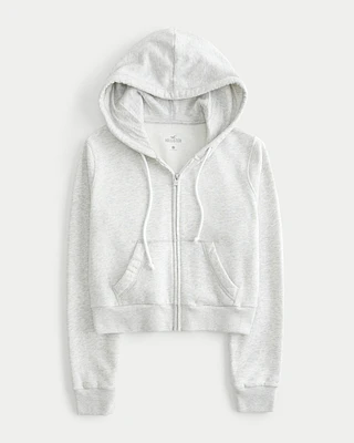 Hollister Feel Good Fleece Mini Zip-Up Hoodie