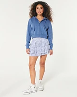 Hollister Feel Good Fleece Mini Zip-Up Hoodie