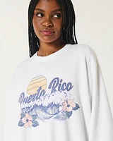 Easy Puerto Rico Graphic Crew Sweatshirt