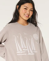 Easy Nassau Bahamas Graphic Crew Sweatshirt