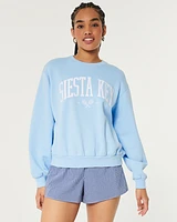 Easy Siesta Key Graphic Crew Sweatshirt