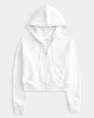 Hollister Feel Good Fleece Mini Zip-Up Hoodie