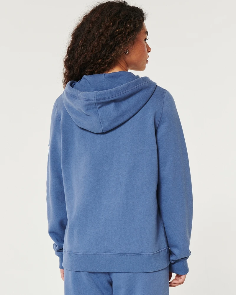 Logo Graphic Zip-Up Hoodie