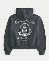 Easy Hotel Audubon Paris France Graphic Zip-Up Hoodie