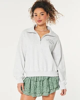 Easy Half-Zip Chicago Graphic Sweatshirt