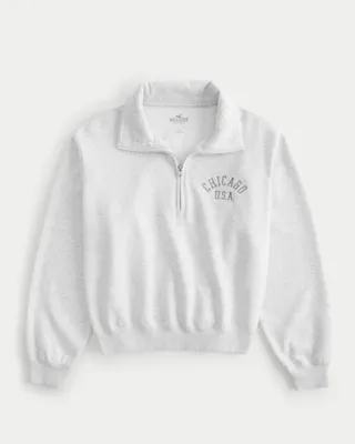 Easy Half-Zip Nantucket Graphic Sweatshirt
