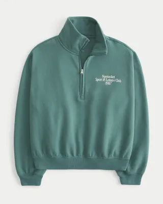 Easy Half-Zip Nantucket Graphic Sweatshirt