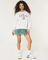 Easy Paris France Graphic Crew Sweatshirt