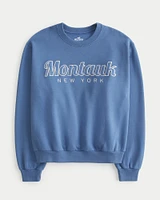 Easy Montauk New York Graphic Crew Sweatshirt