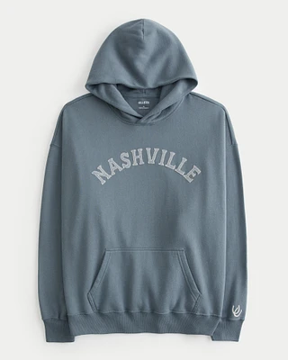 Oversized Nashville Graphic Hoodie