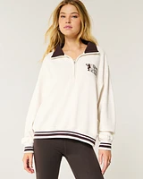 Easy Boston Tennis Club Graphic Half-Zip Sweatshirt