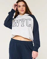 Oversized NYC Graphic Hoodie