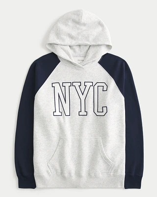 Oversized NYC Graphic Hoodie