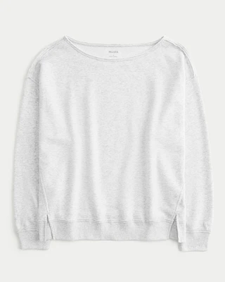 Oversized Off-the-Shoulder Sweatshirt