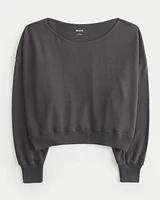 Easy Off-the-Shoulder Terry Sweatshirt