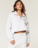 Easy Paris France Graphic Half-Zip Sweatshirt