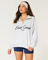 Easy East Coast Graphic Half-Zip Sweatshirt